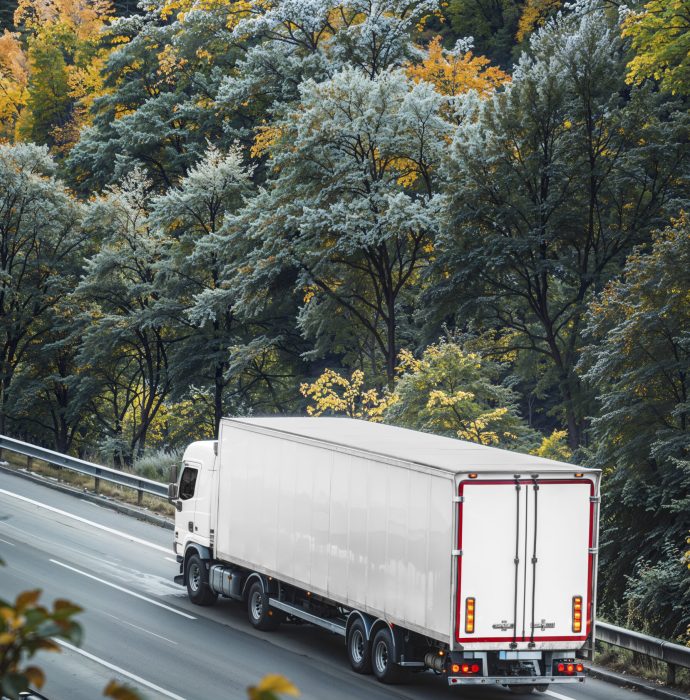 blank-cargo-truck-road
